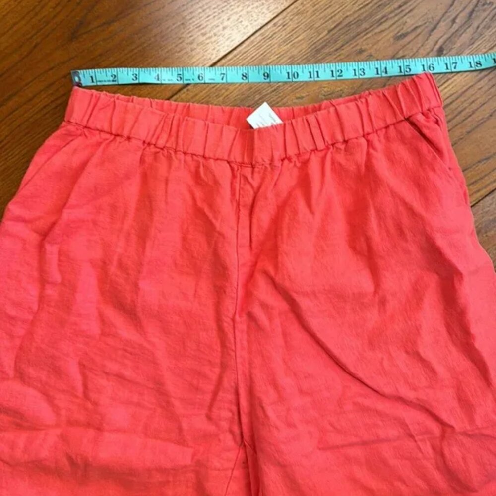 NWT Poetry Cropped Trousers Garment Dyed Linen OS - Picture 13 of 16